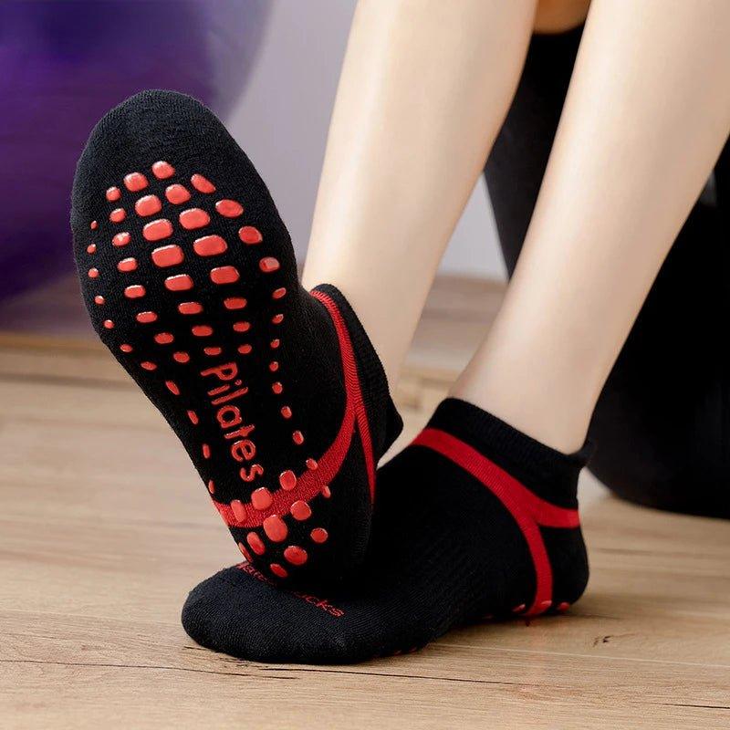 PilatesGrip™ - Chaussettes de Pilates antidérapantes - Osmose Pilates Shop