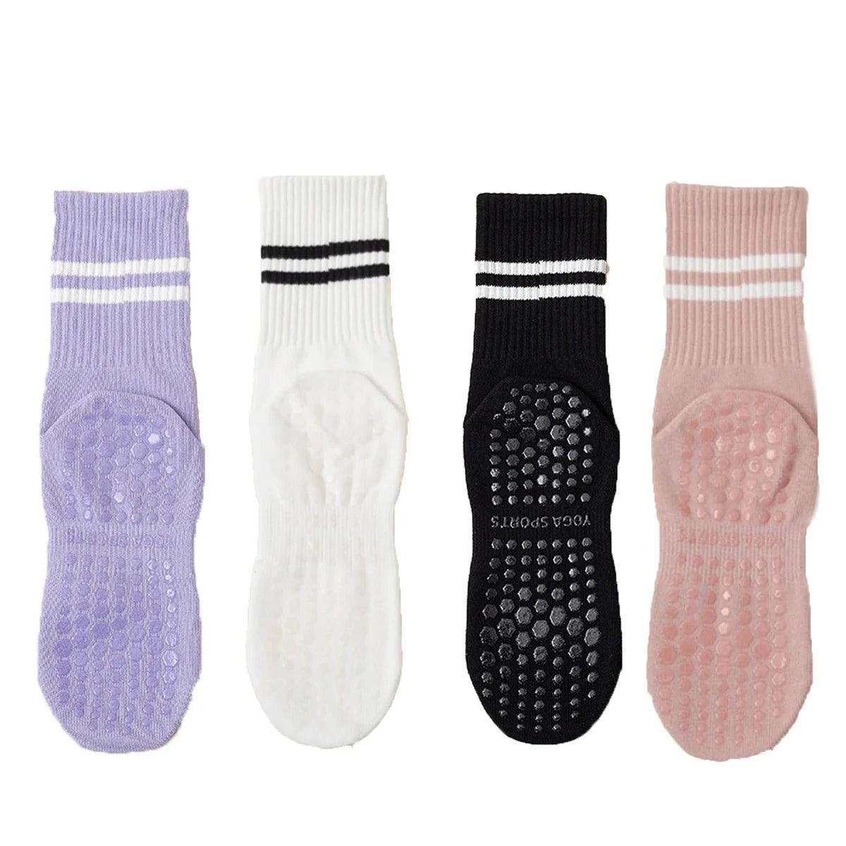 Lot de 4 paires de chaussettes antidérapantes - Osmose Pilates ShopLot de 4 paires de chaussettes antidérapantesOsmose Pilates ShopOsmose Pilates Shop