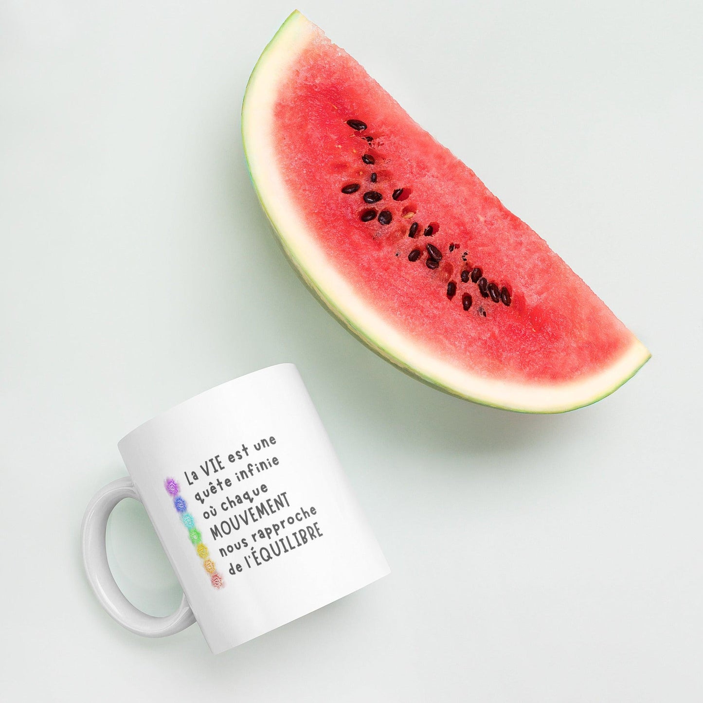 Mug Équilibre™ : Tasse Personnalisée avec les 7 Chakras et Citation Inspirante - Osmose Pilates ShopMug Équilibre™ : Tasse Personnalisée avec les 7 Chakras et Citation InspiranteOsmose Pilates ShopOsmose Pilates Shop