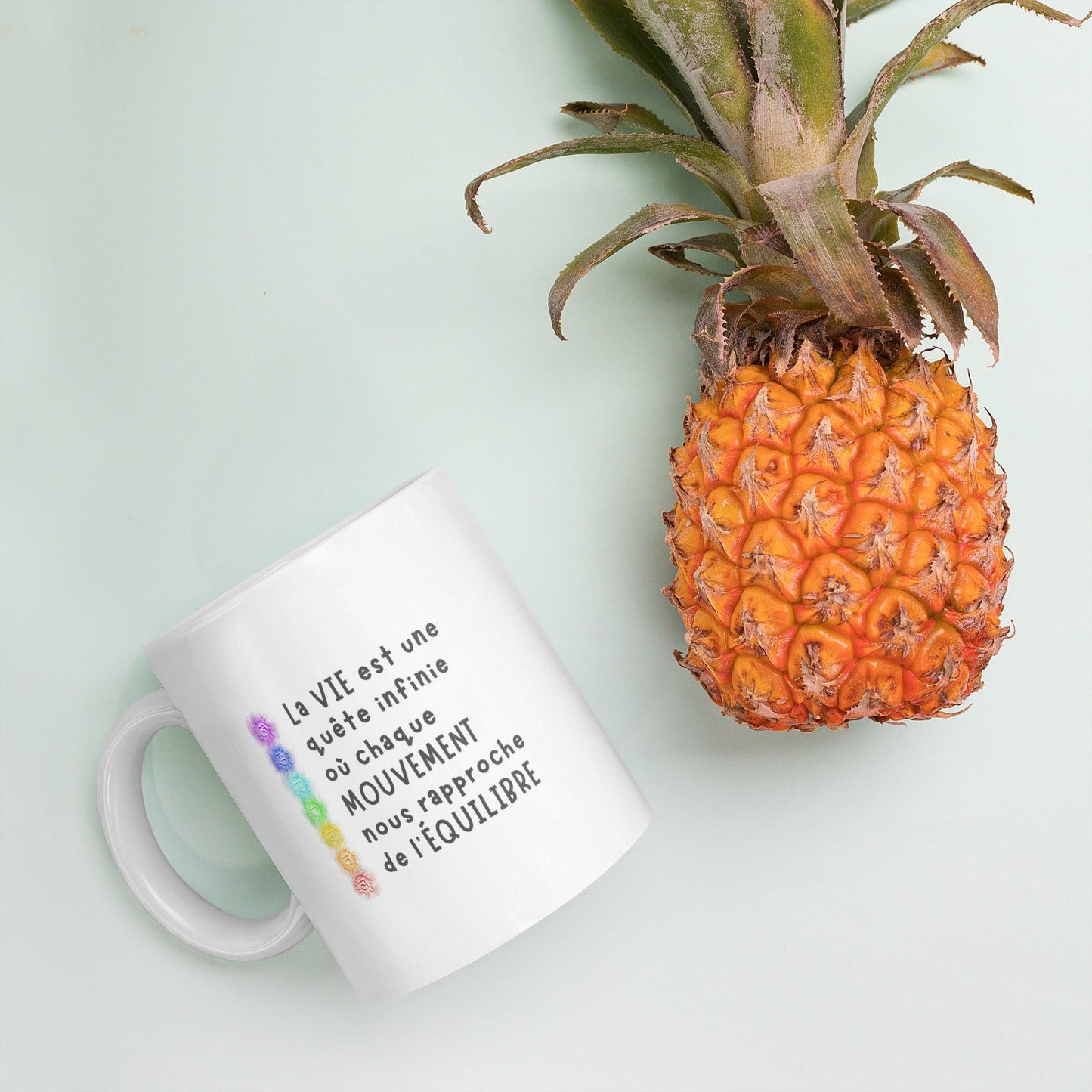 Mug Équilibre™ : Tasse Personnalisée avec les 7 Chakras et Citation Inspirante - Osmose Pilates ShopMug Équilibre™ : Tasse Personnalisée avec les 7 Chakras et Citation InspiranteOsmose Pilates ShopOsmose Pilates Shop