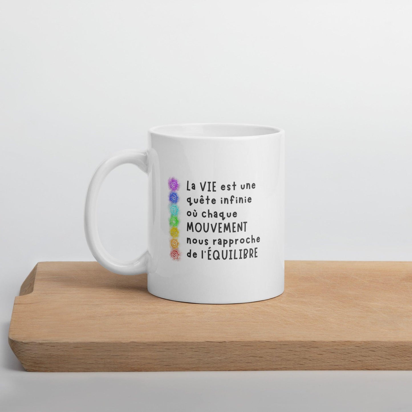 Mug Équilibre™ : Tasse Personnalisée avec les 7 Chakras et Citation Inspirante - Osmose Pilates Shop