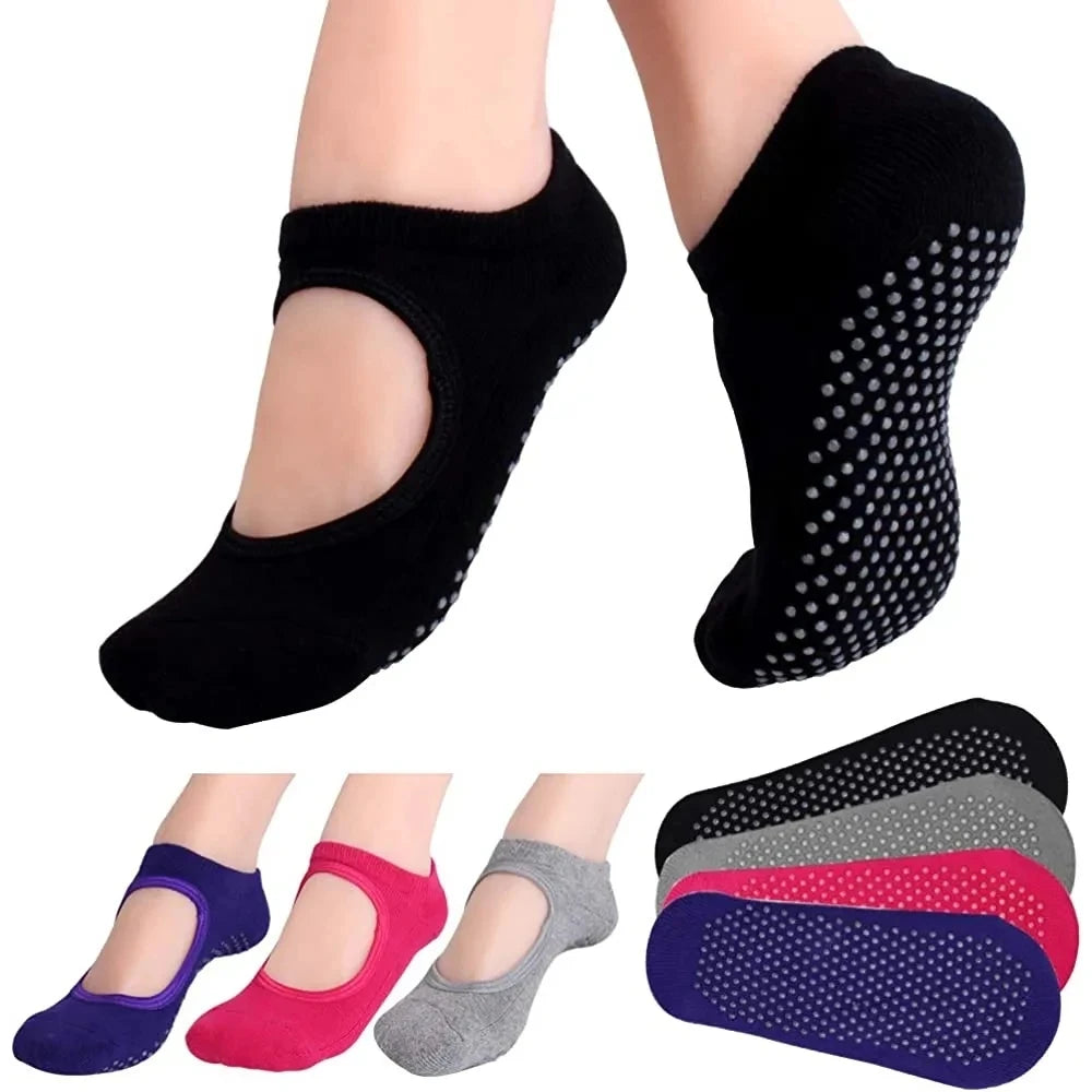 Chaussettes Antidérapantes  - Confort et Adhérence pour Pilates et Yoga