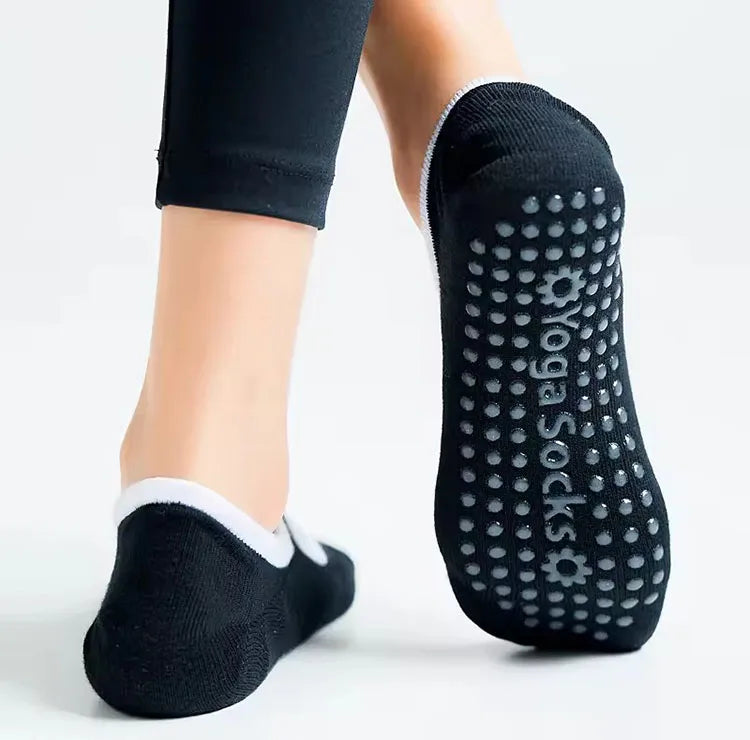 Colorgrip™ - Chaussettes Antidérapantes Confort en Coton – Pilates, Yoga & Fitness