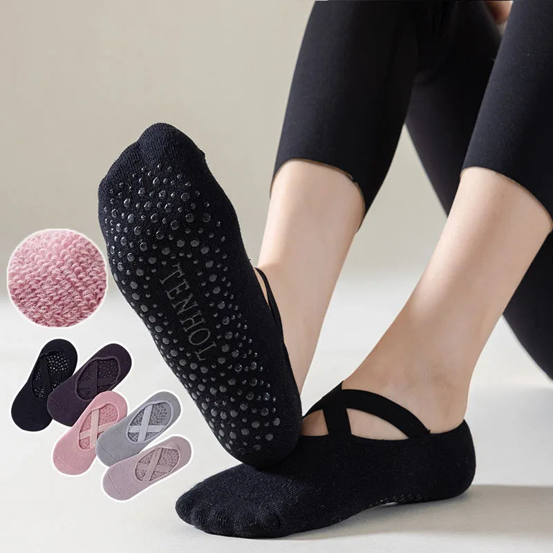 AirGrip™ - Chaussettes Antidérapantes Pilates & Yoga
