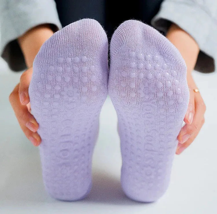 Colorgrip™ - Chaussettes Antidérapantes Confort en Coton – Pilates, Yoga & Fitness