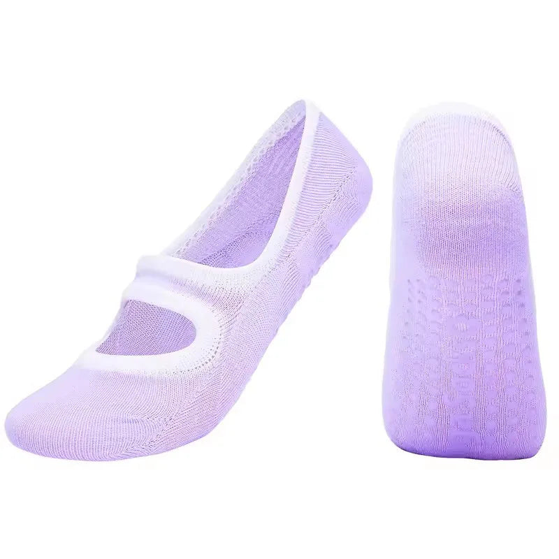 Colorgrip™ - Chaussettes Antidérapantes Confort en Coton – Pilates, Yoga & Fitness