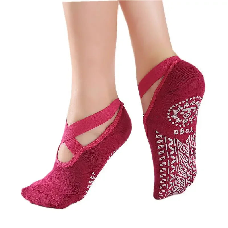 GripFlex™ Air – Chaussettes Antidérapantes- Respirantes - Yoga & Pilates
