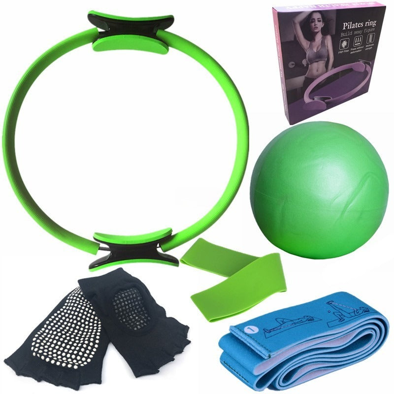 Set Pilates 5 en 1 – Anneau, Ballon &  Accessoires
