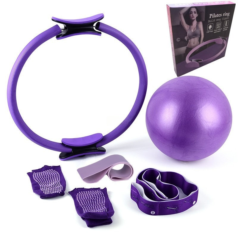 Set Pilates 5 en 1 – Anneau, Ballon &  Accessoires