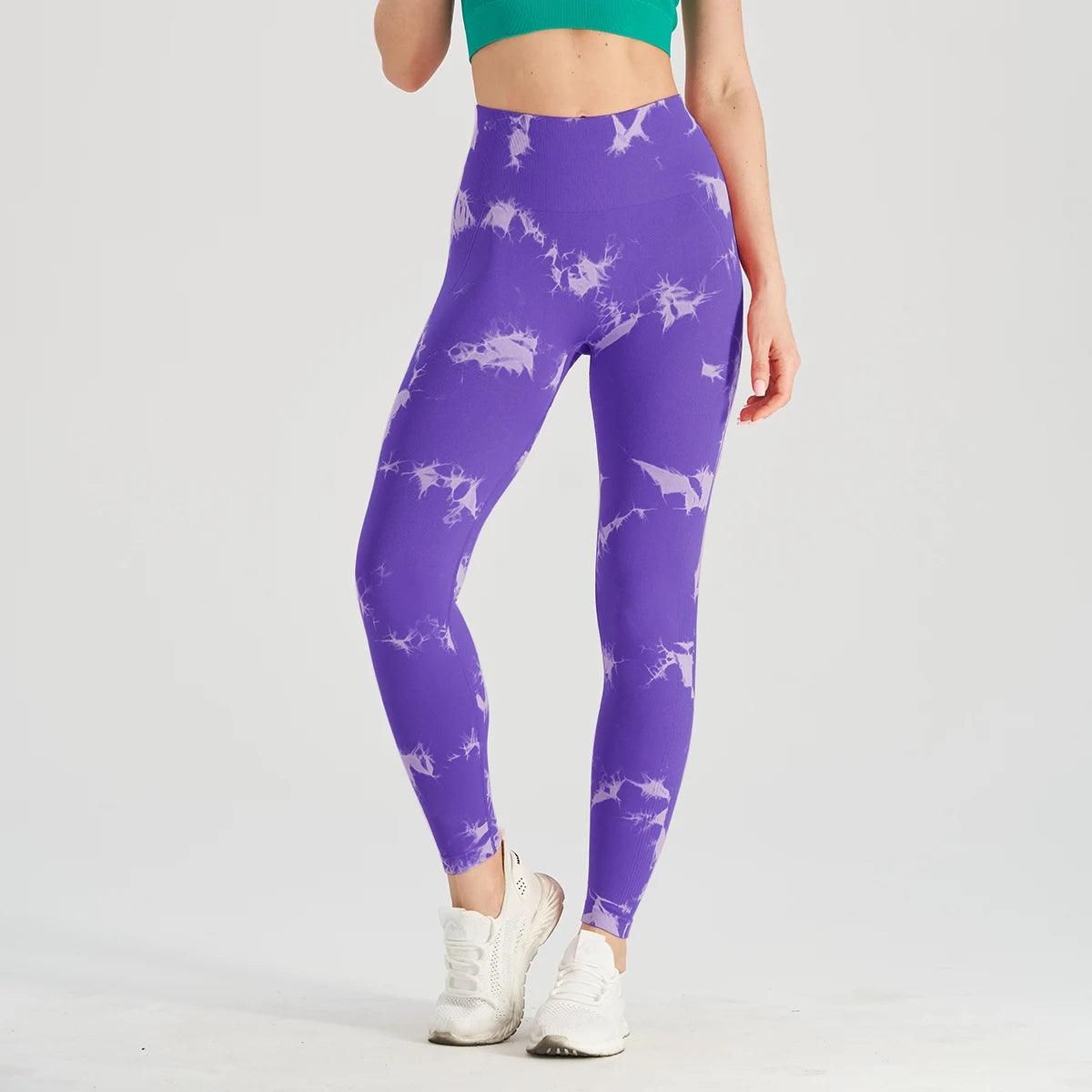 Legging SAGE Collective Femme – Violet Néon, Taille M, Pilates, Gym