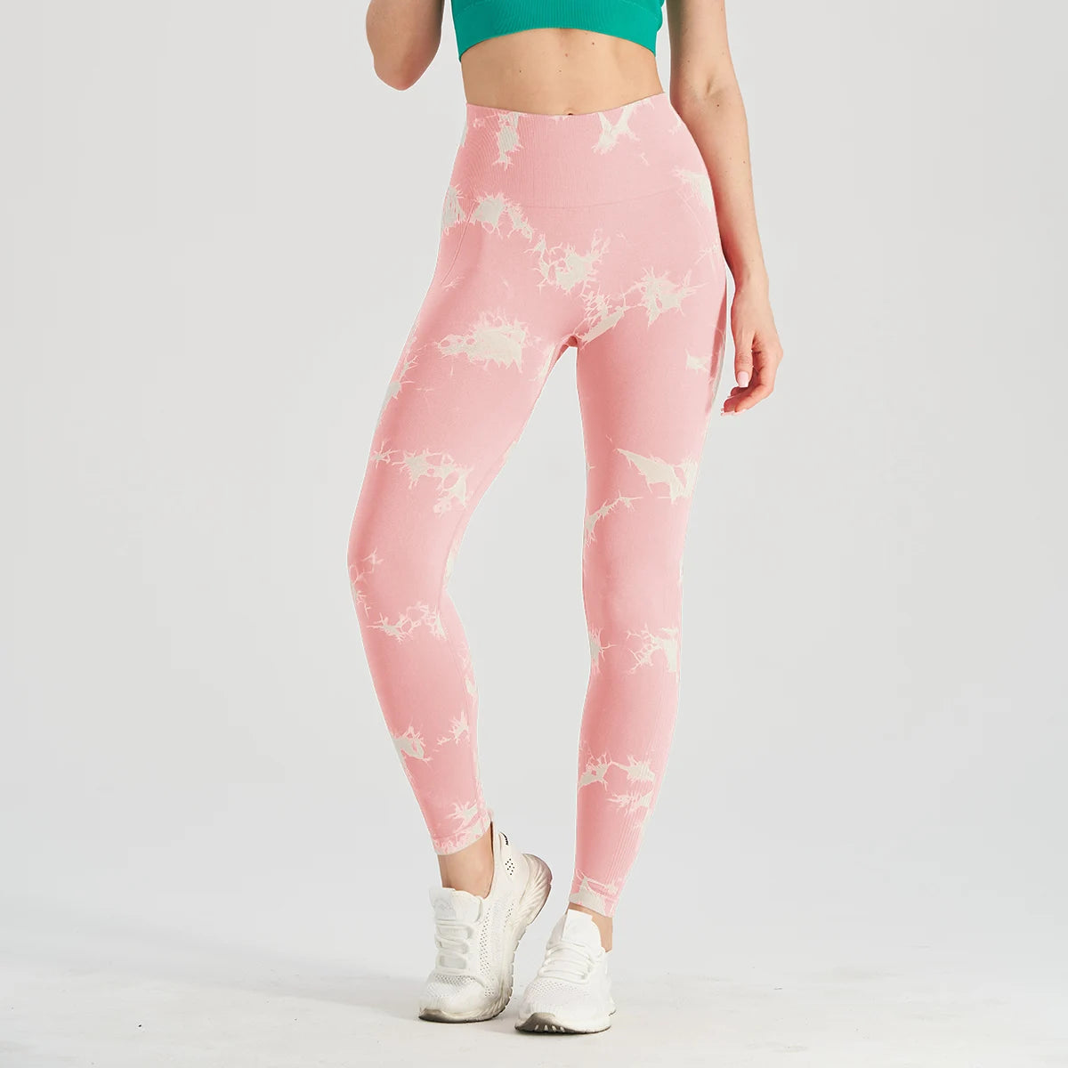 legging-sport-femme-rose-clair